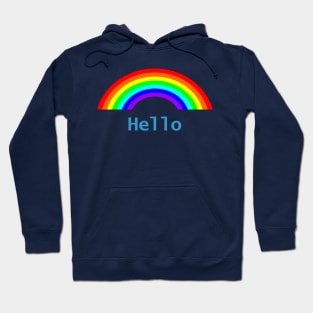 Hello Rainbow Hoodie